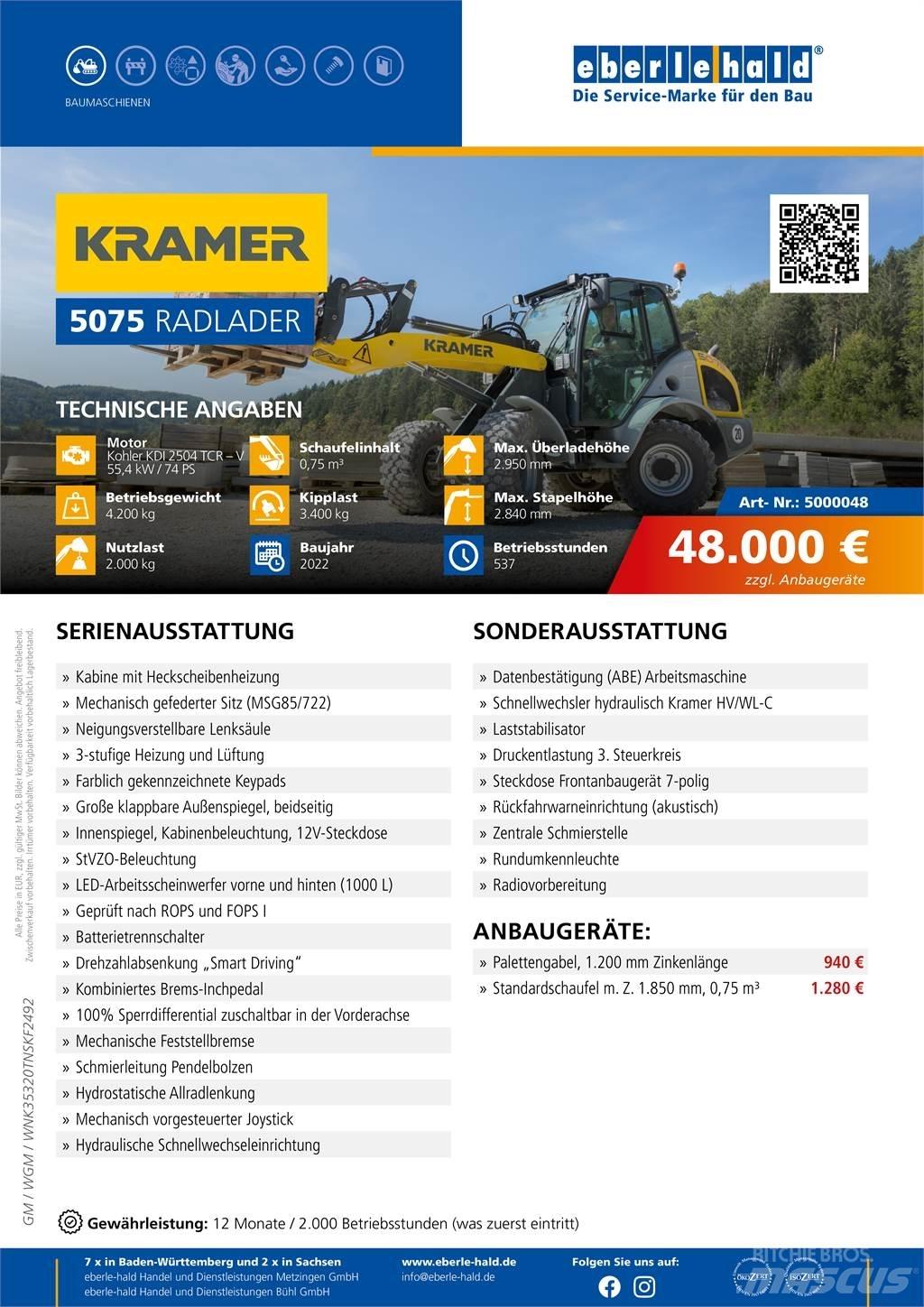 Kramer 5075 Kolové nakladače