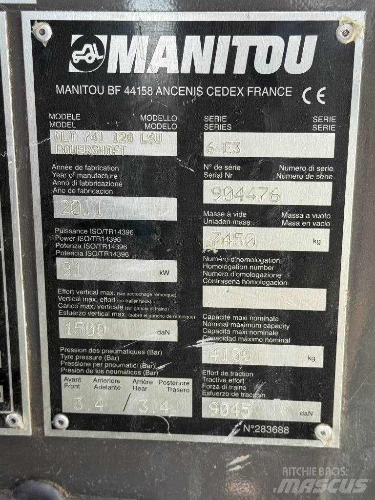Manitou MLT 741-120 Teleskopické manipulátory