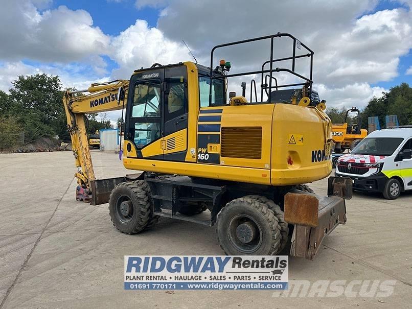 Komatsu PW 160-11 Kolová rýpadla