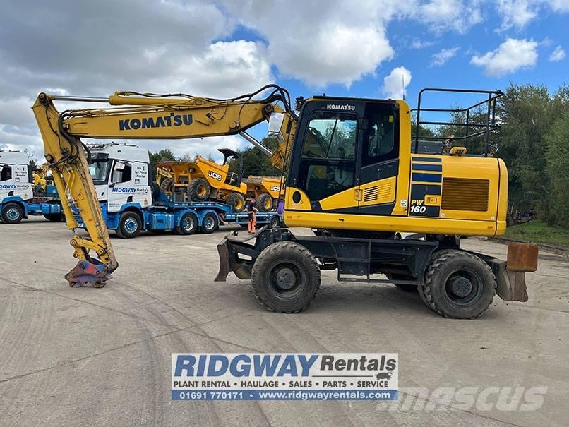 Komatsu PW 160-11 Kolová rýpadla