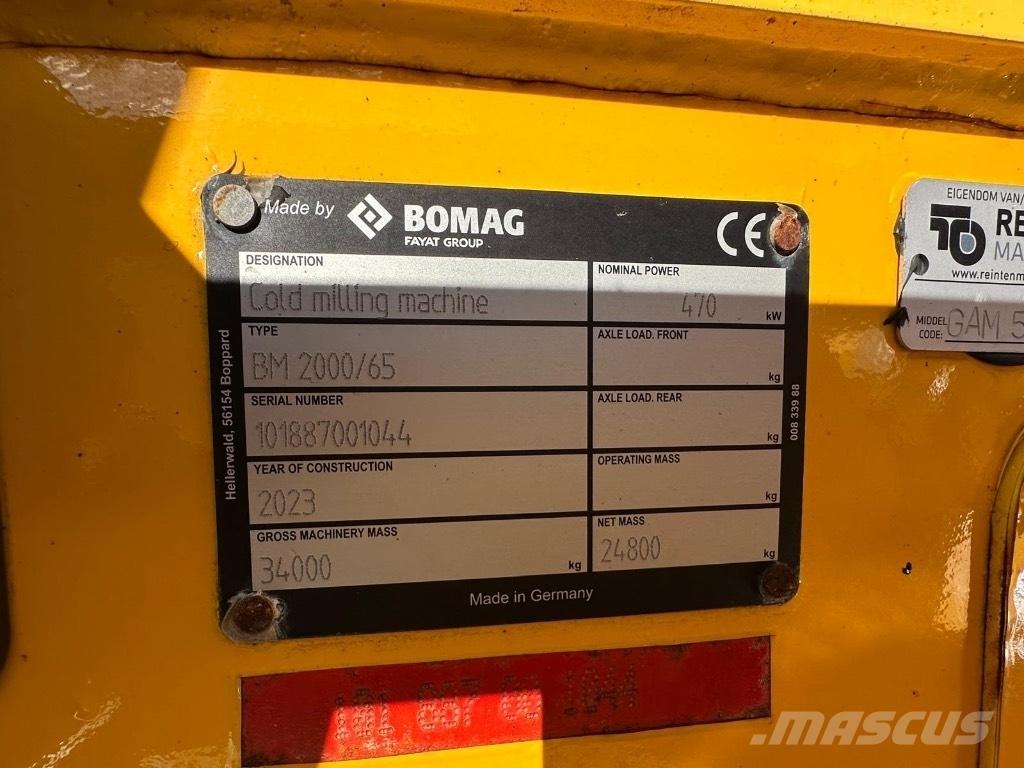 Bomag BM 2000/65 Recykléry za studena