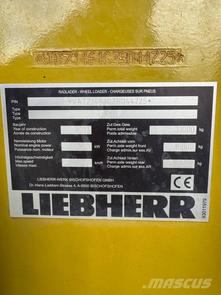 Liebherr 580 Kolové nakladače