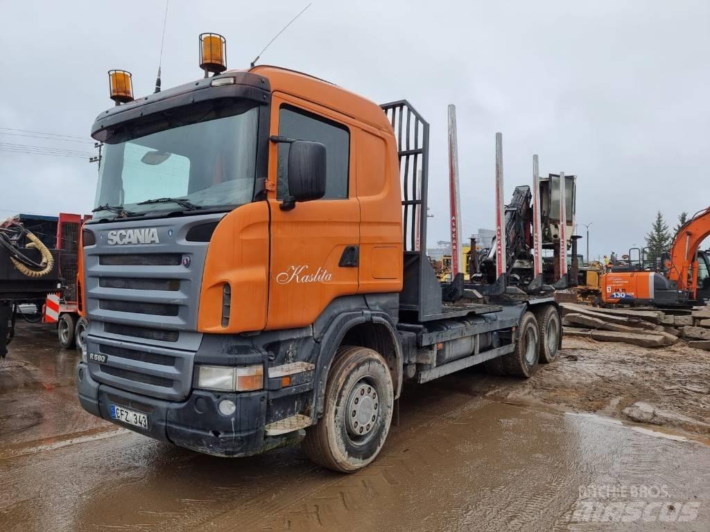 Scania R 580 Vozy na přepravu kmenů