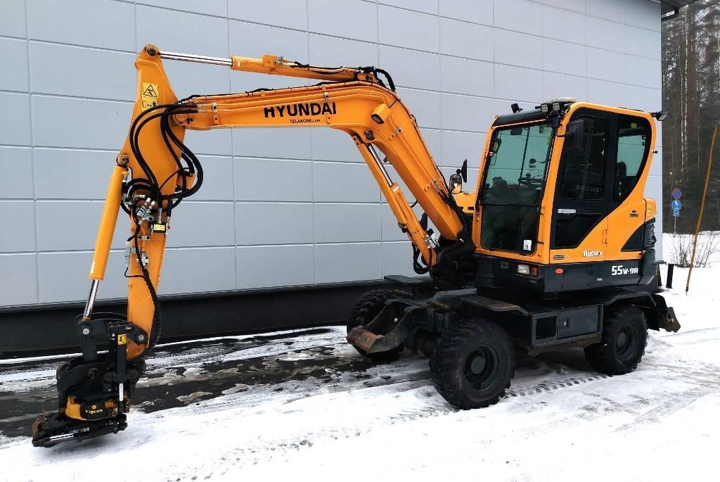 Hyundai 55W-9a Kolová rýpadla