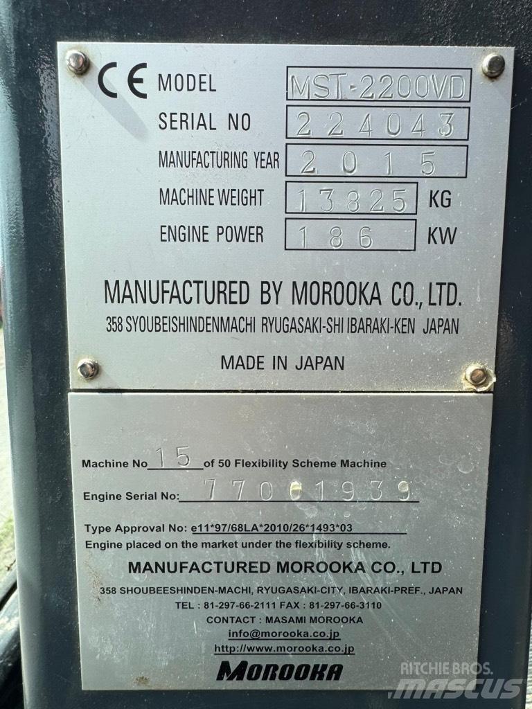 Morooka MST 2200 V D Pásové dempry
