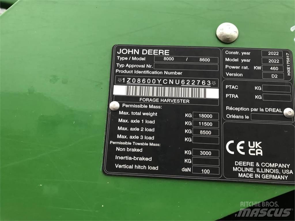 John Deere 8600 Samojízdné sekačky