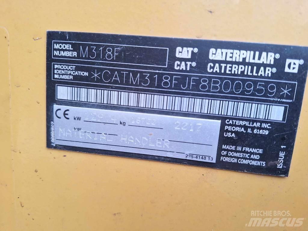 CAT M 318 F Kolová rýpadla