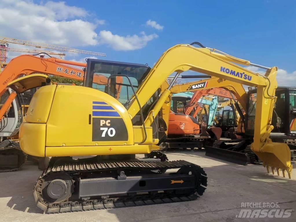 Komatsu PC 70 Pásová rýpadla