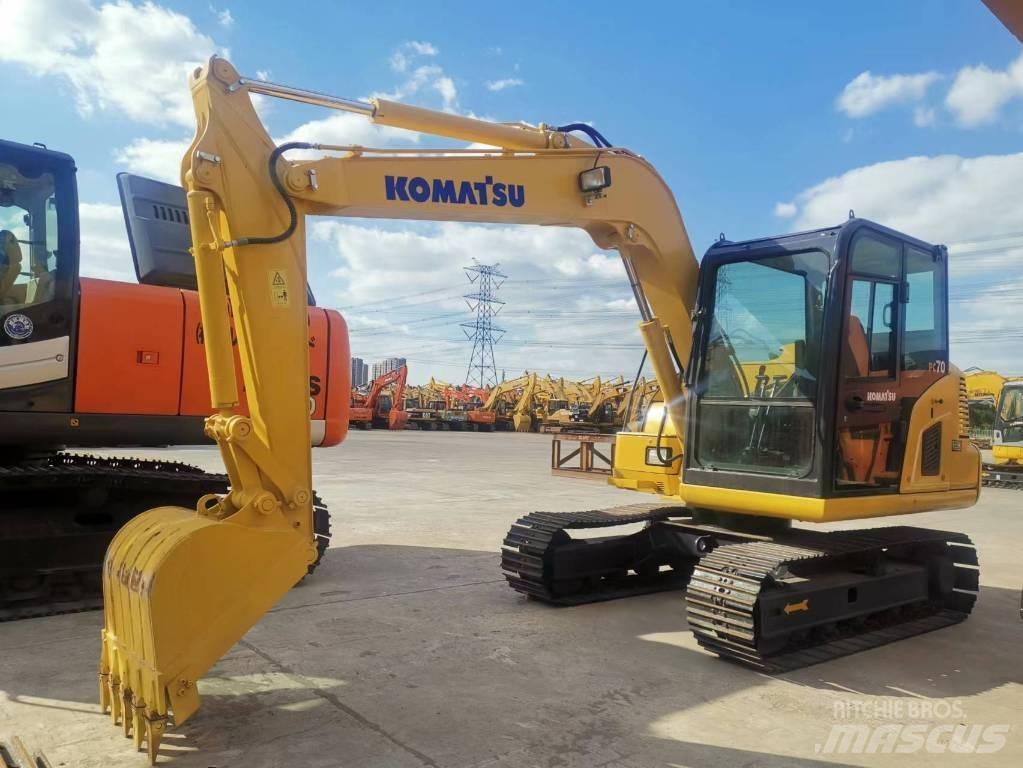Komatsu PC 70 Pásová rýpadla
