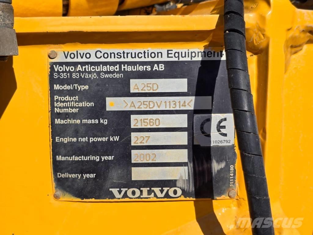Volvo A25 D Vyklápěcí dempry