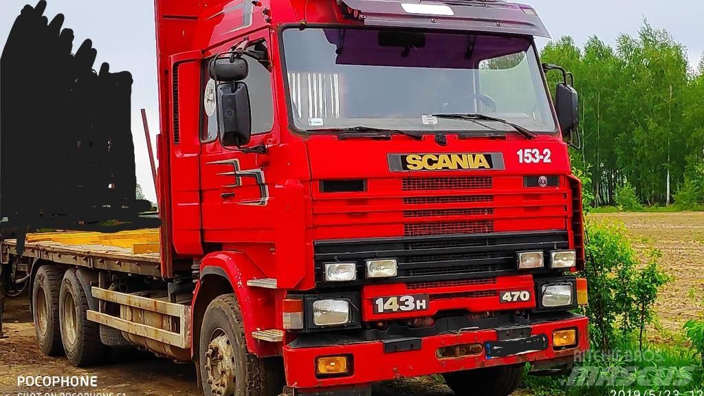 Scania 143 H 470 Vozy na přepravu kmenů