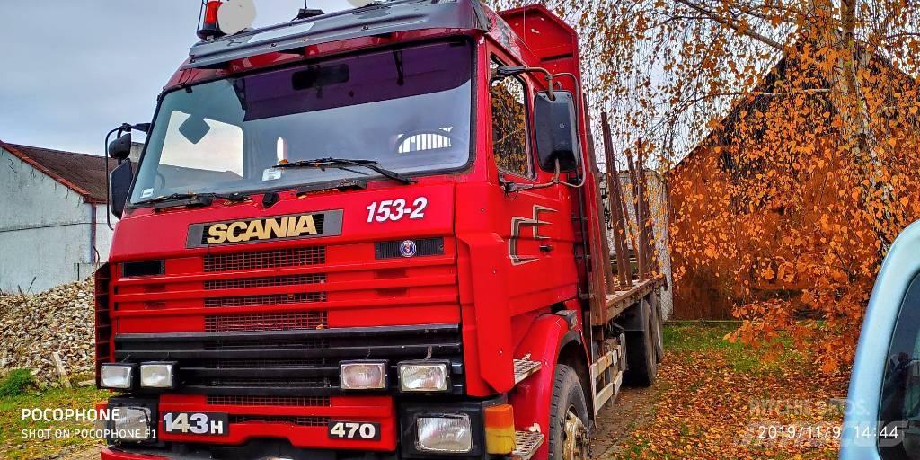 Scania 143 H 470 Vozy na přepravu kmenů