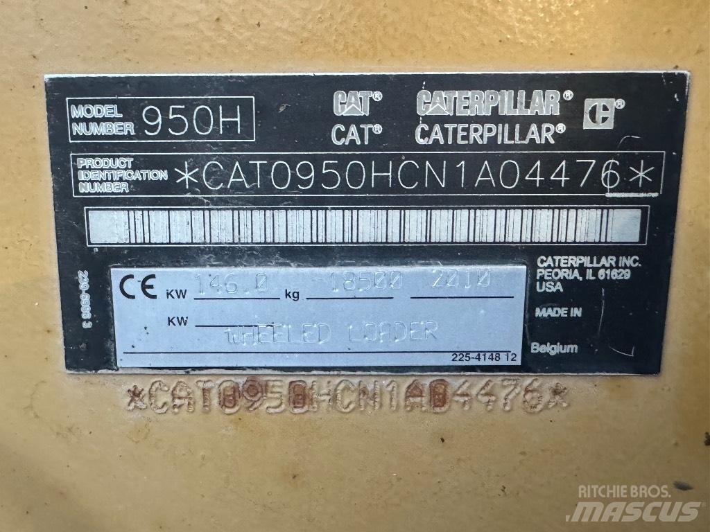 CAT 950H Kolové nakladače