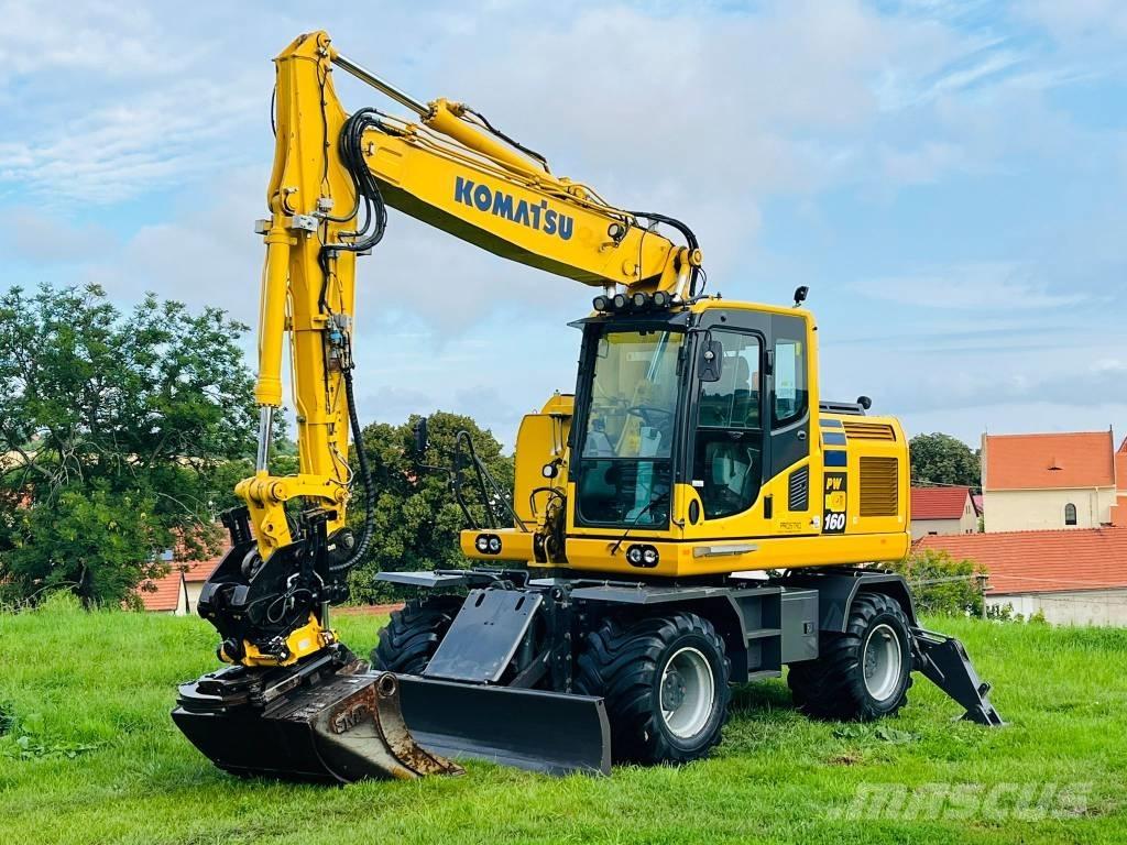 Komatsu PW 160 - 10 Kolová rýpadla