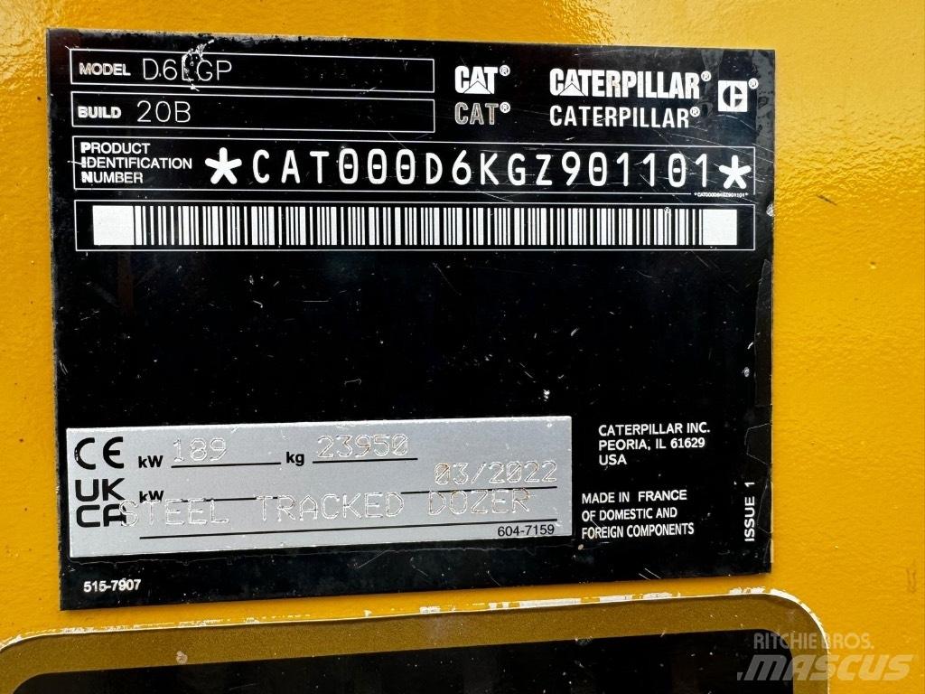 CAT D 6 LGP Pásové dozery