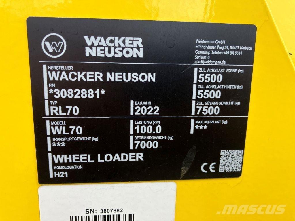 Wacker WL 70 Kolové nakladače