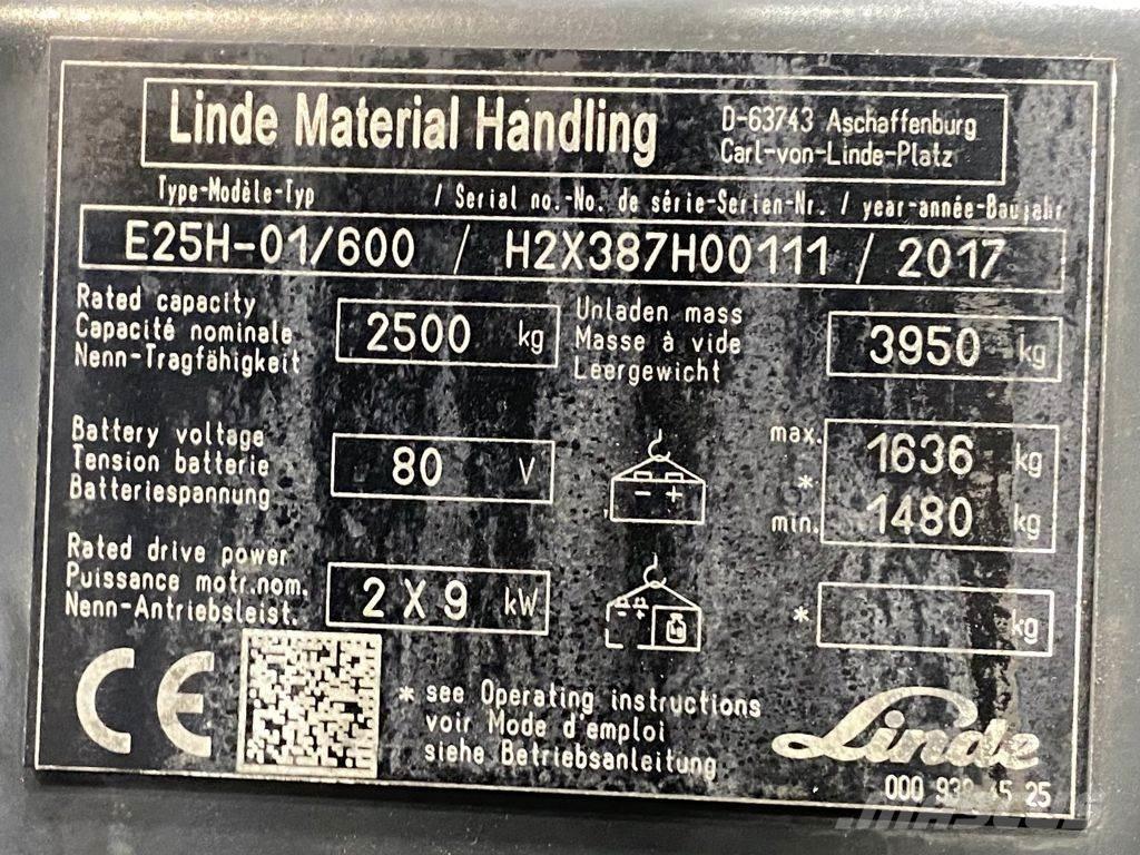 Linde E25H-01/600 Akumulátorové vozíky