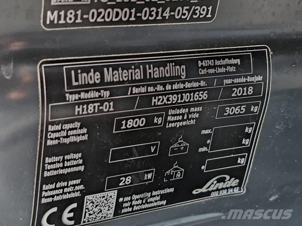 Linde H18T-01 LPG vozíky