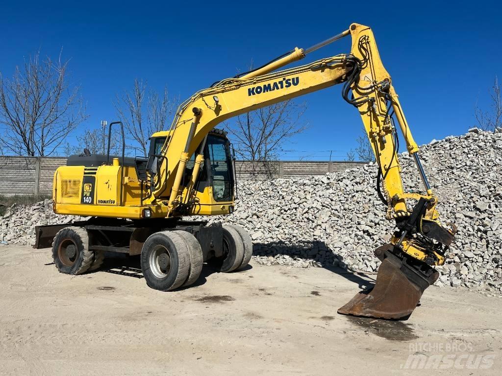 Komatsu PW 140-7 Kolová rýpadla