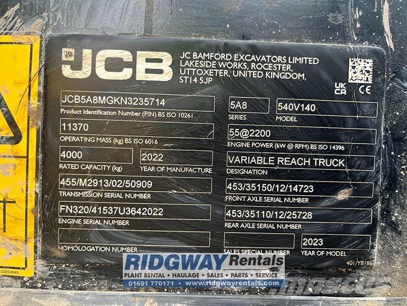 JCB 540-140 Teleskopické manipulátory