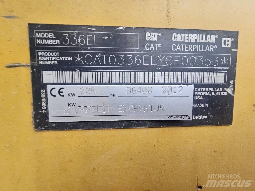 CAT 336EL / 330 336FL Pásová rýpadla