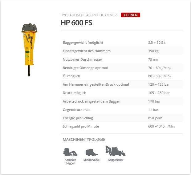 Indeco HP 600 FS Bourací kladiva / Sbíječky