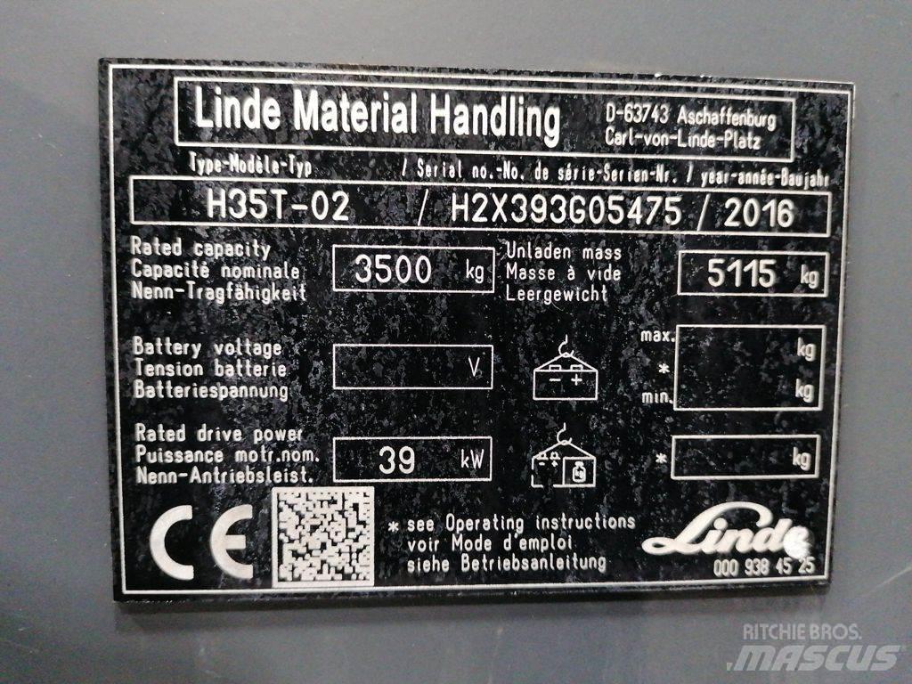 Linde H35T-02 LPG vozíky
