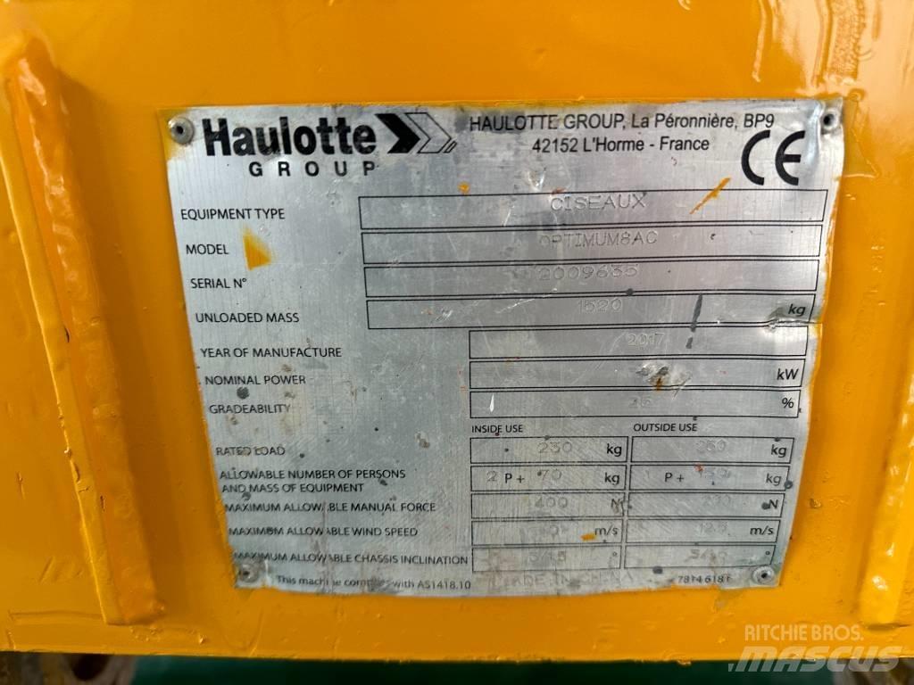 Haulotte OPTIMUM 8 Nůžková zvedací plošina