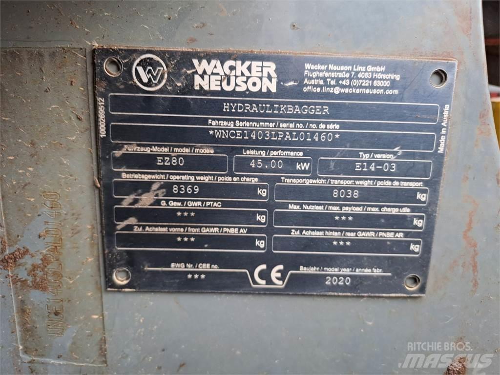Wacker Neuson EZ80 Pásová rýpadla