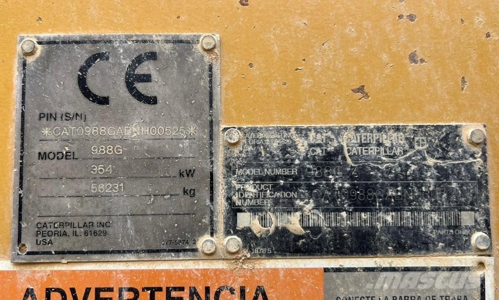 CAT 988 G Kolové nakladače