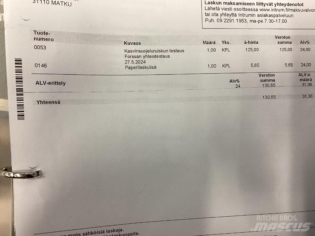 Amazone UG 2200 Tažené postřikovače