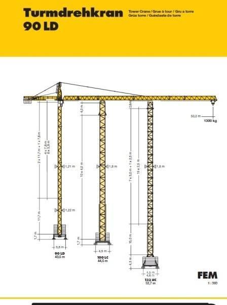 Liebherr 90 LD Stavební jeřáby