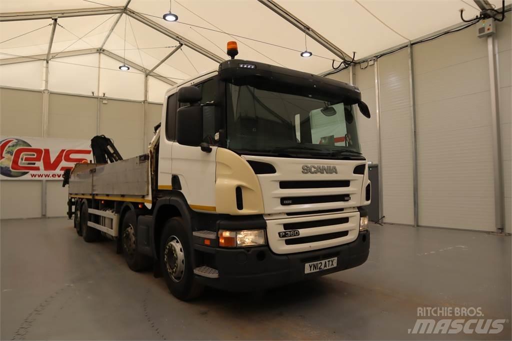 Scania P360 DROPSIDE REAR Jeřáby pro těžký terén