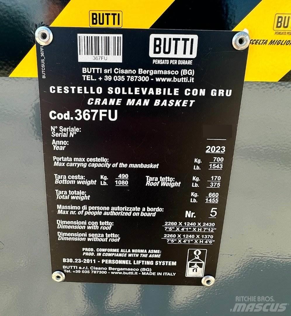 Butti 367FU Součásti a zařízení k jeřábům