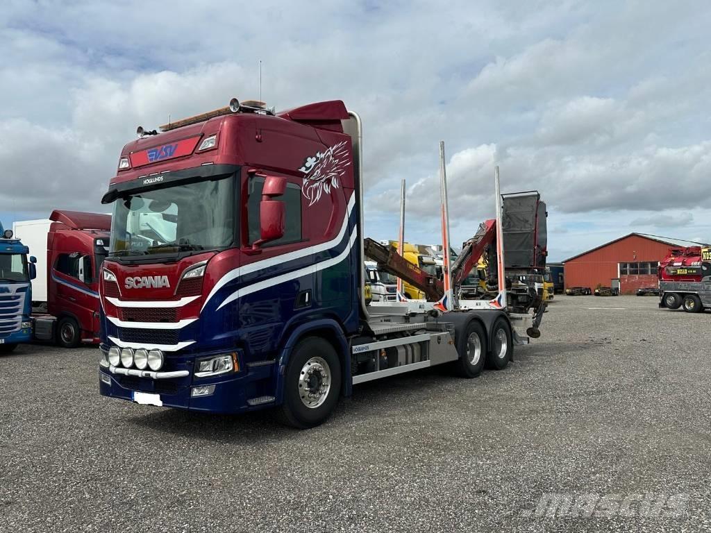 Scania R650B 6X4 NB Vozy na přepravu kmenů
