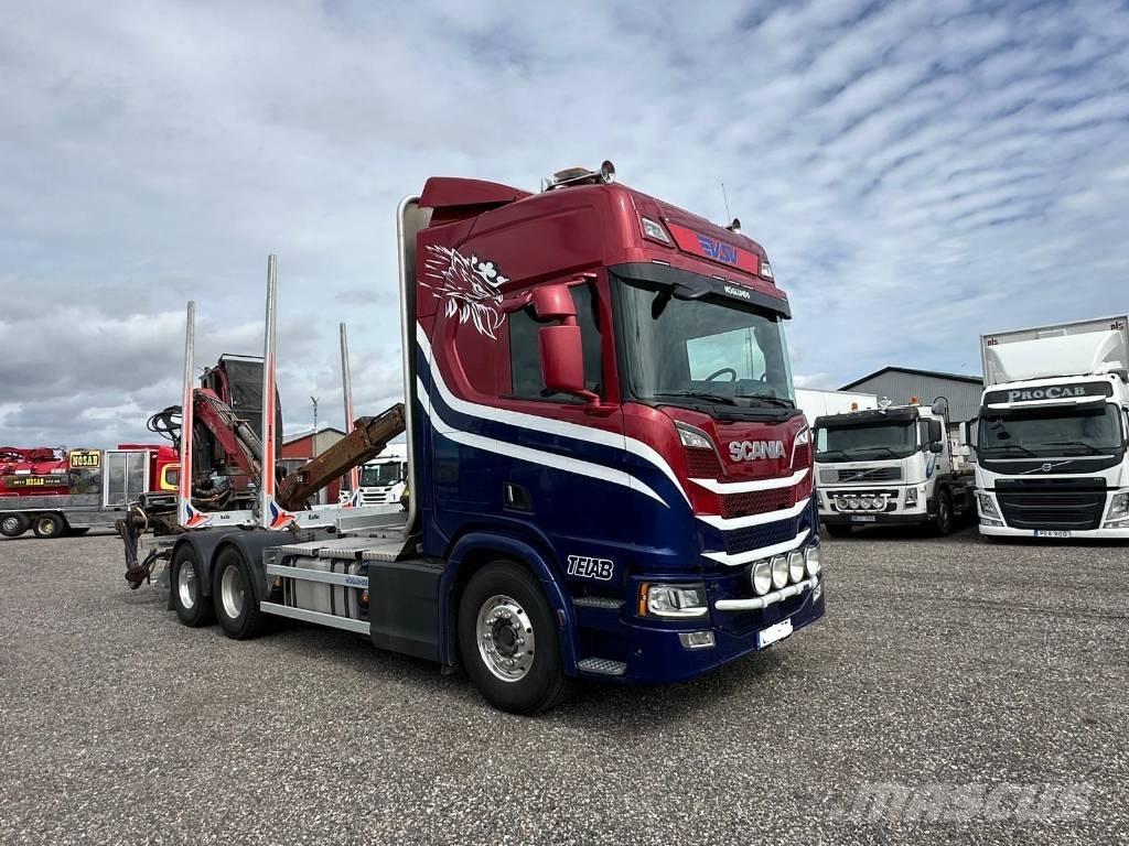 Scania R650B 6X4 NB Vozy na přepravu kmenů