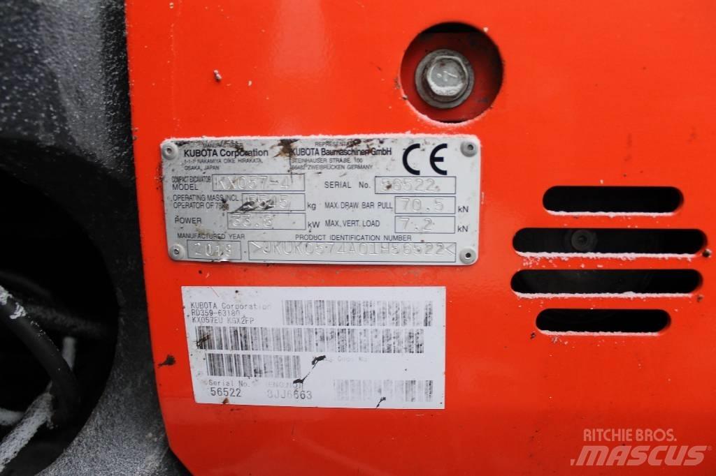 Kubota kx57-4 Mini rýpadla < 7t