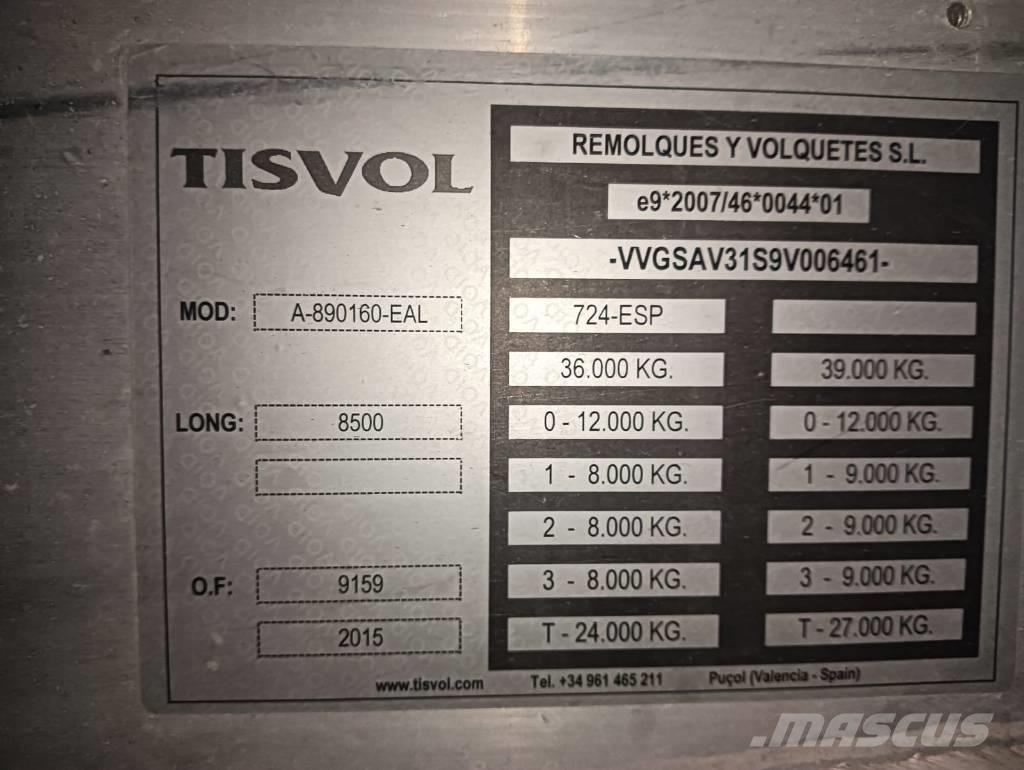  Tisvol A-890160-EAL Sklápěcí návěsy