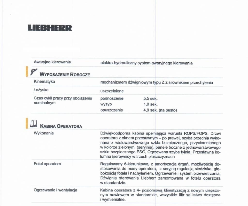 Liebherr L 538 Kolové nakladače