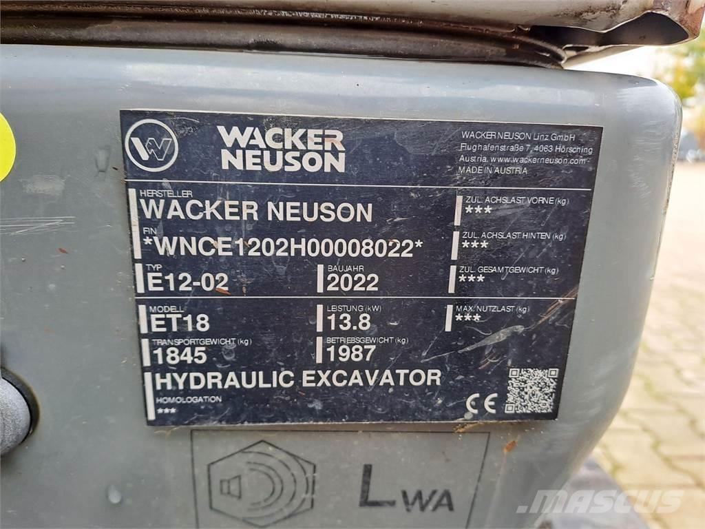 Wacker Neuson ET18 Pásová rýpadla