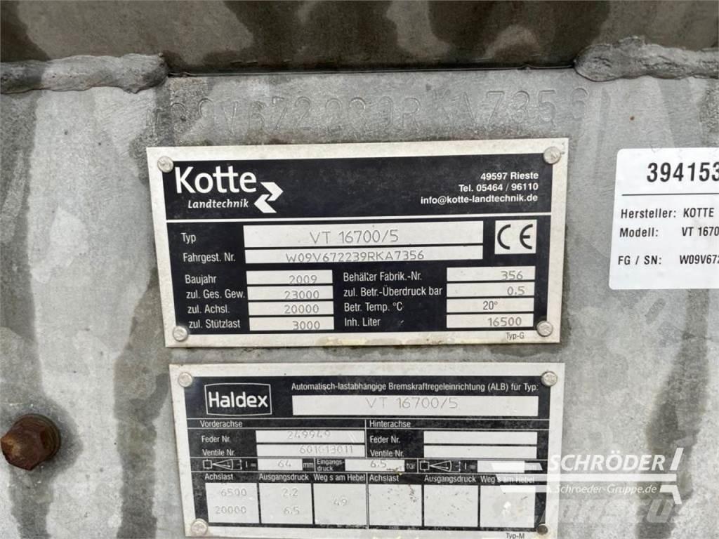 Kotte VT 16700 Kalové cisterny