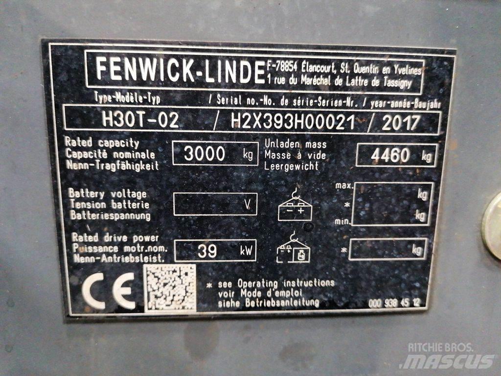 Linde H30T-02 LPG vozíky