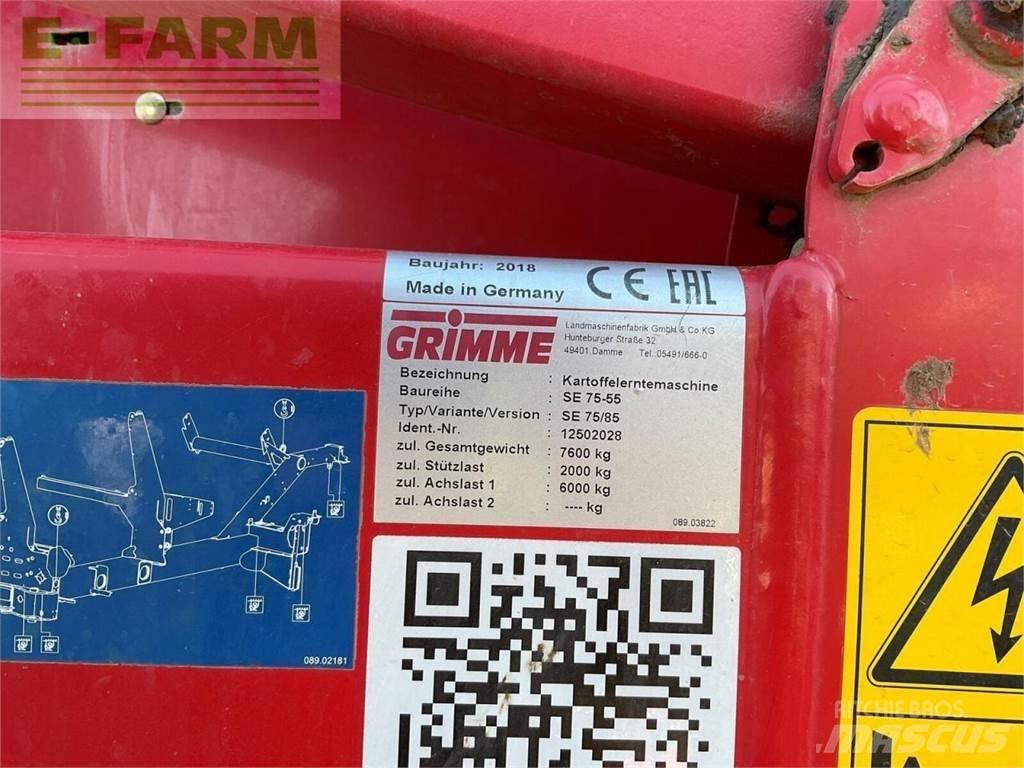 Grimme se 75-55 Bramborové kombajny / sklízeče