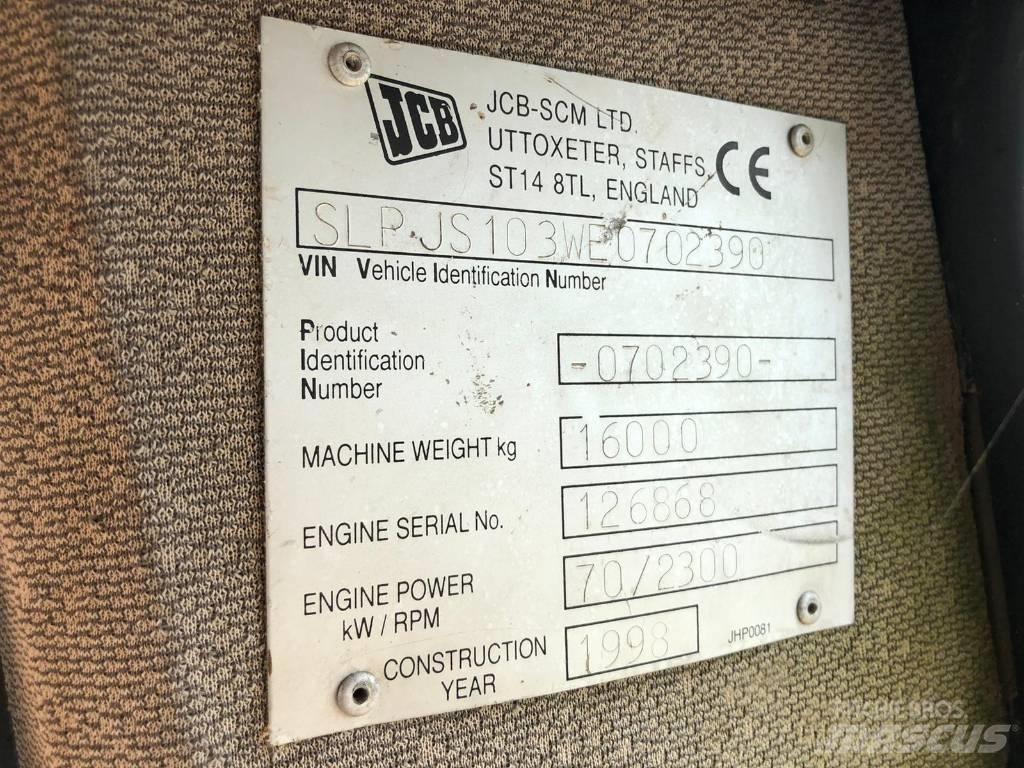 JCB JS 103 FOR PARTS Pásová rýpadla