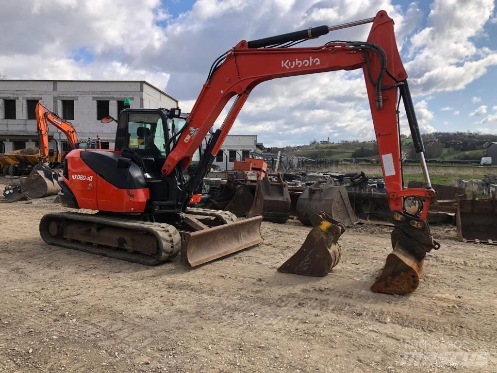 Kubota KX 080-4 Pásová rýpadla