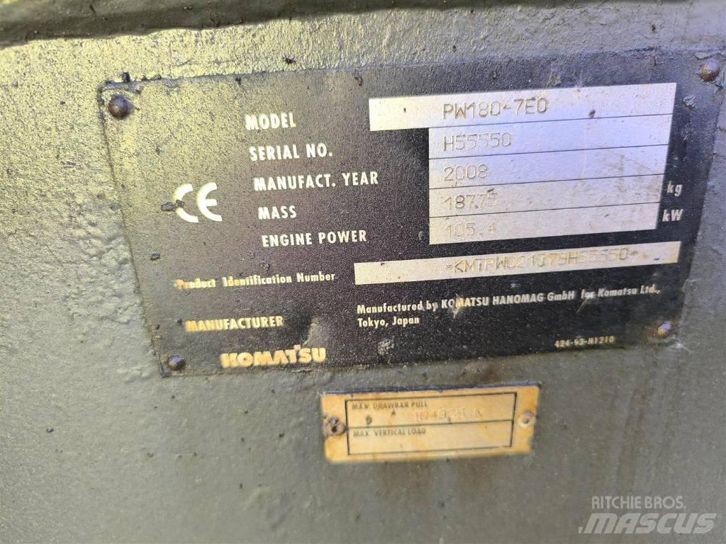 Komatsu PW 180-7 Kolová rýpadla