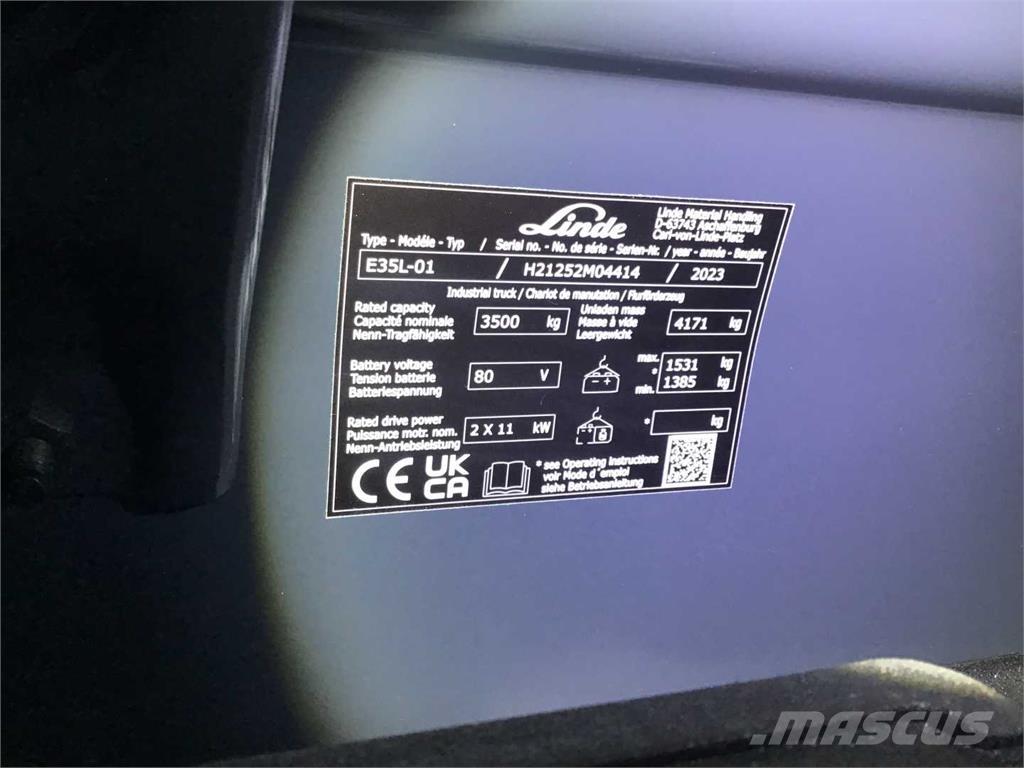 Linde E35L Akumulátorové vozíky