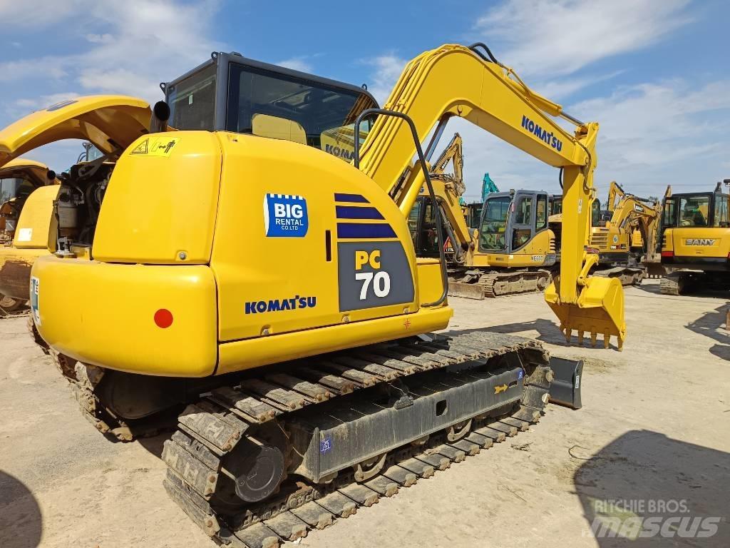 Komatsu PC 70 Pásová rýpadla