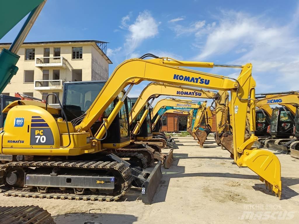 Komatsu PC 70 Pásová rýpadla