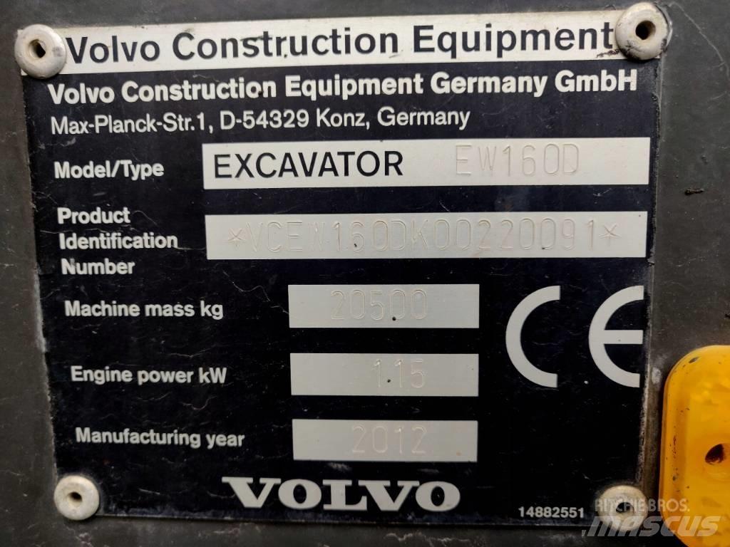 Volvo EW 160 D Kolová rýpadla